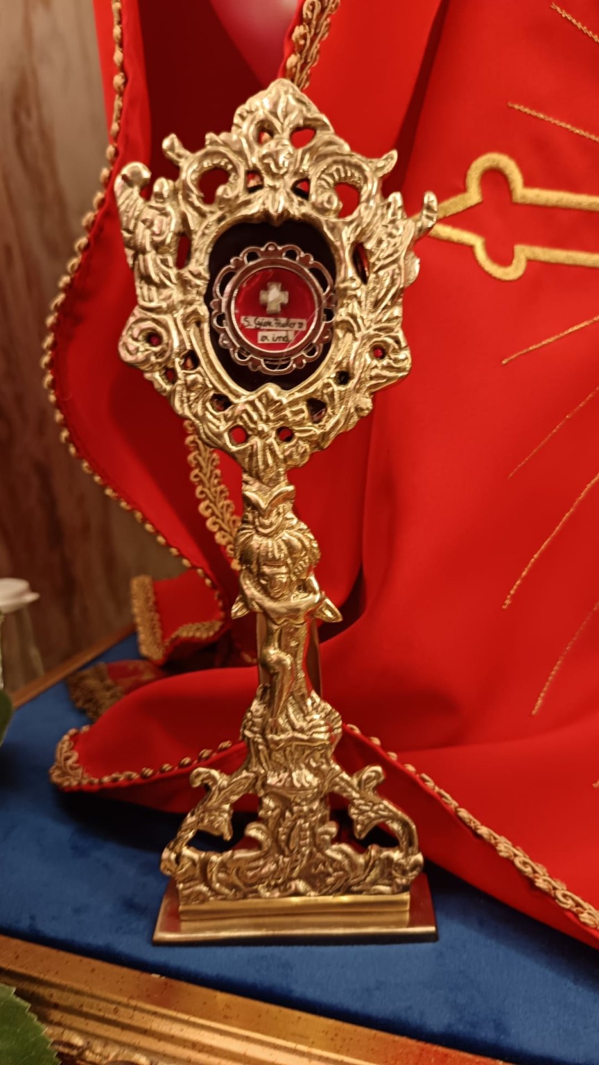 Reliquiario di San Giovanni Paolo II custodito nella sede